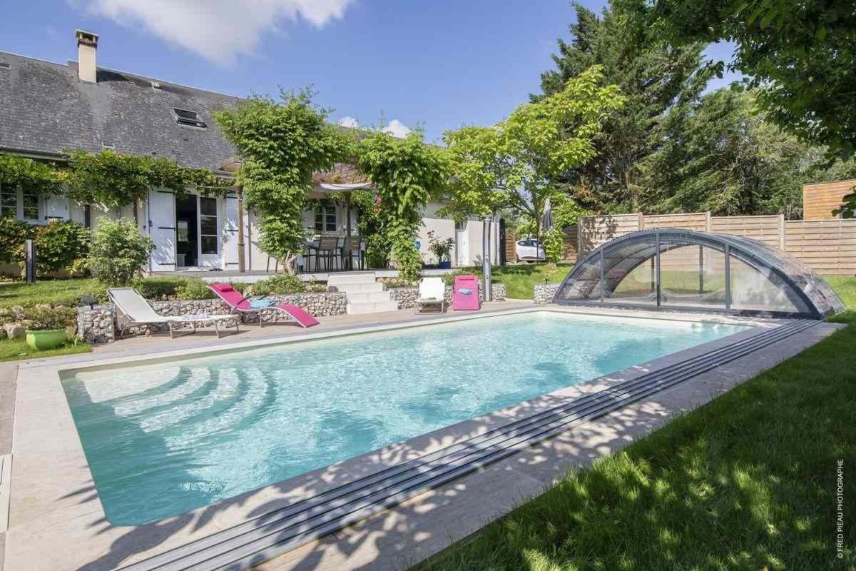 Au Coeur Du Bien Etre, chambre d'hôtes avec piscine chauffée et couverte, SPA, sauna, massages Monteaux Extérieur photo